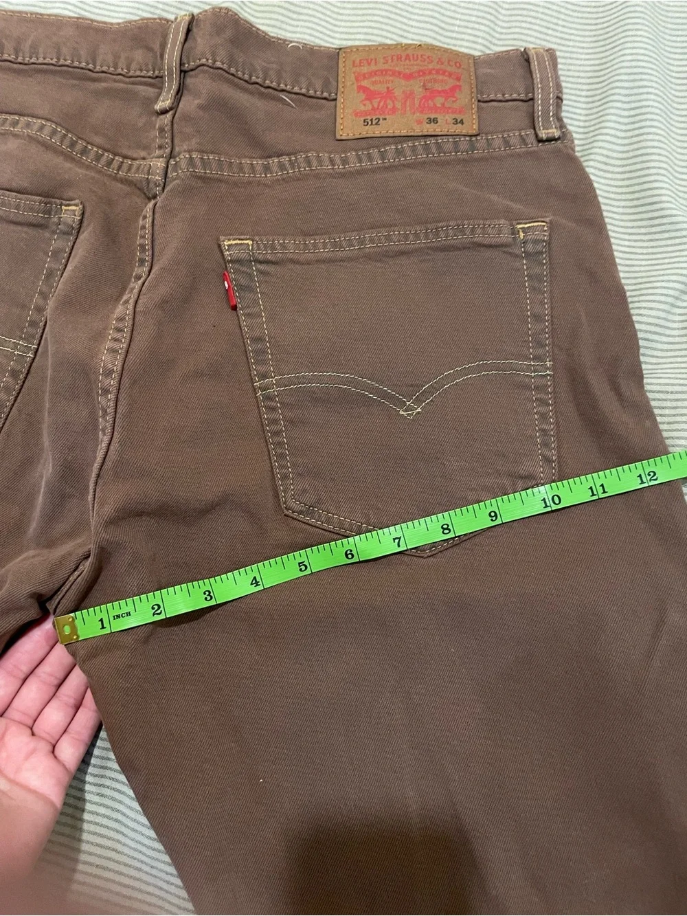 Levi's Brown Slim Taper Men’s Jeans 36 x 34
